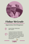 Finbar McGrade - Apprentice Civil Engineer