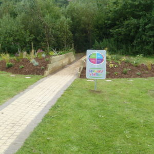 Volunteering Day at the NI Children's Hospice working on their Sensory Garden