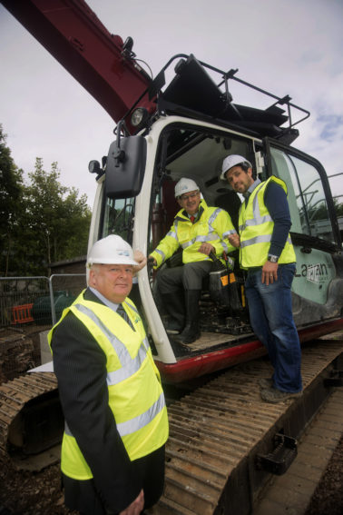 Kennedy views progress on new £2.5million Wastewater Treatment Works for Donaghmore