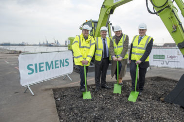 The Rt Hon Ed Davey marks ground-breaking of Siemens Hull development
