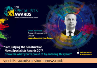 Group Director Helps Judge Construction News 2017 Specialist Awards