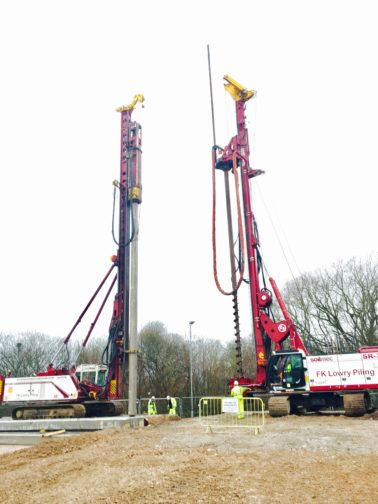 FK Lowry carries out Preliminary Trial Piling for new Roads Scheme